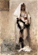 John Singer Sargent A beggarly girl Sweden oil painting artist